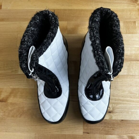 Khombu Megan Boots White Waterproof Cold Rated Memory Foam Winter Size 5 - Picture 2 of 10